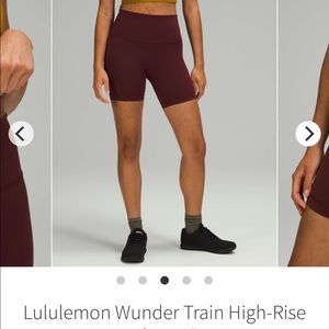 Lululemon Wunder Train Short 6”